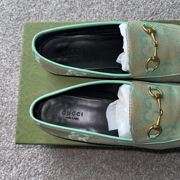 100% Authentic Gucci Jumbo GG Jordaan Canvas Flat - Picture 2 of 12